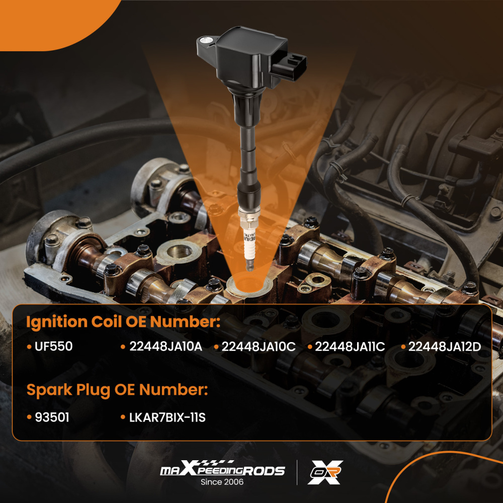 Engine Valve Cover Ignition Coil compatible for Infiniti EX35 FX35 compatible for Nissan 350Z 3.5L VQ35HR