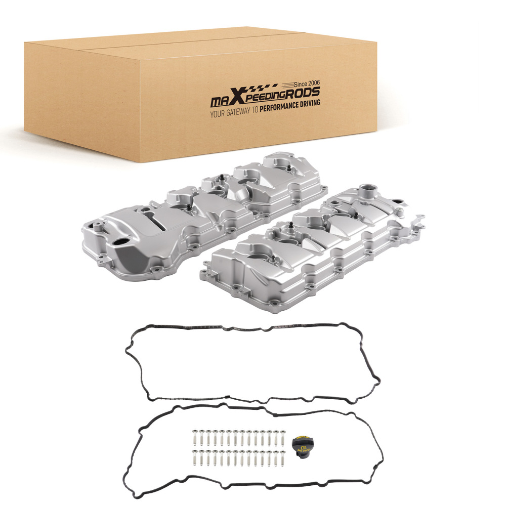 Aluminum Engine Valve Cover compatible for Ford 5.0L 5.2L 2011-2021 KR3Z-6582-D DOHC
