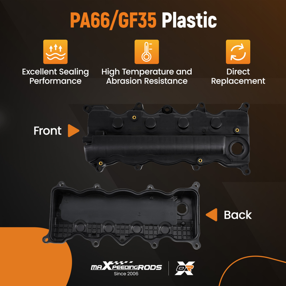 Engine Valve Cover w/ Gasket compatible for Honda Civic HR-V 2006-2019 1.8L 12310-RNA-A01