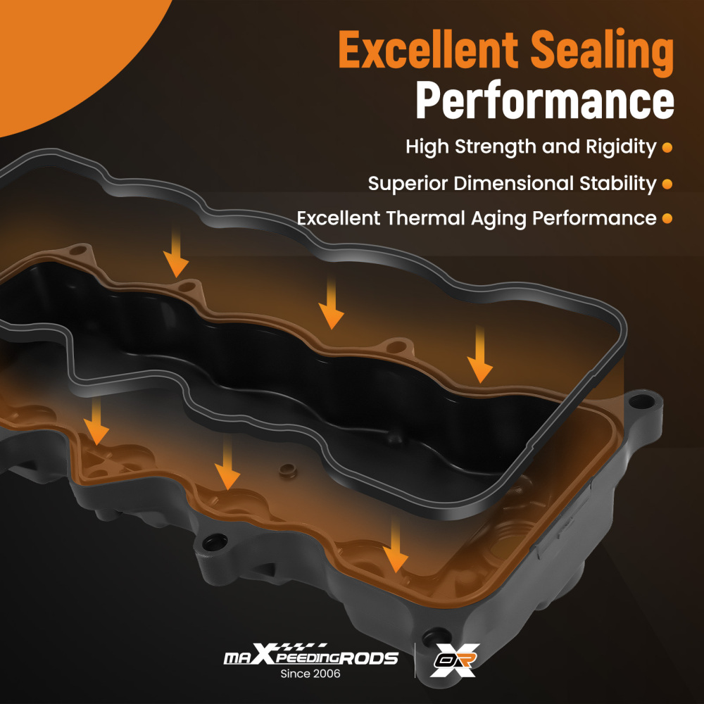 Engine Valve Cover w/ Gasket compatible for Honda Civic HR-V 2006-2019 1.8L 12310-RNA-A01