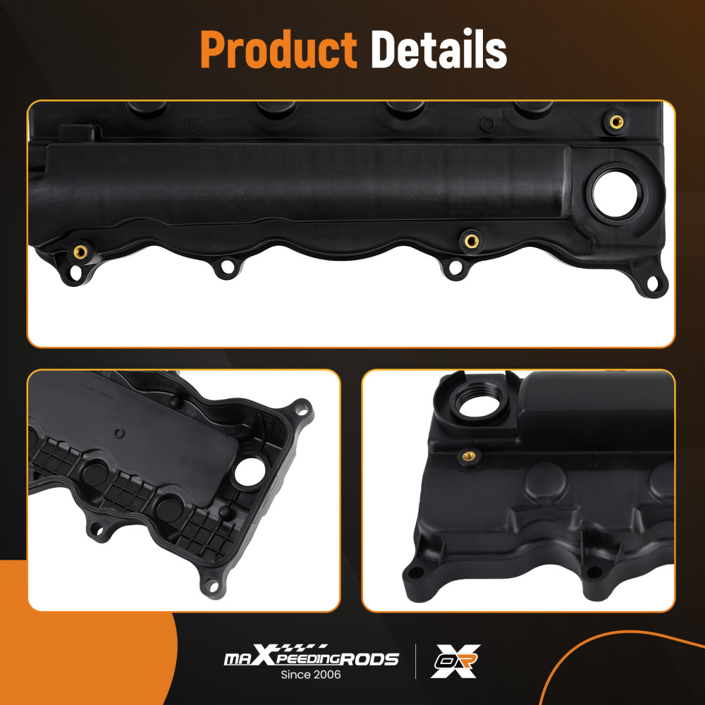 Engine Valve Cover w/ Gasket compatible for Honda Civic HR-V 2006-2019 1.8L 12310-RNA-A01