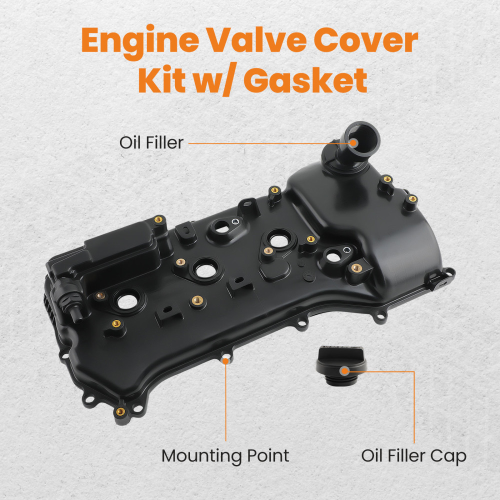 Left Side Engine Valve Cover Kit compatible for Toyota Sienna 3.5L V6 2017-2020 11202-0P012