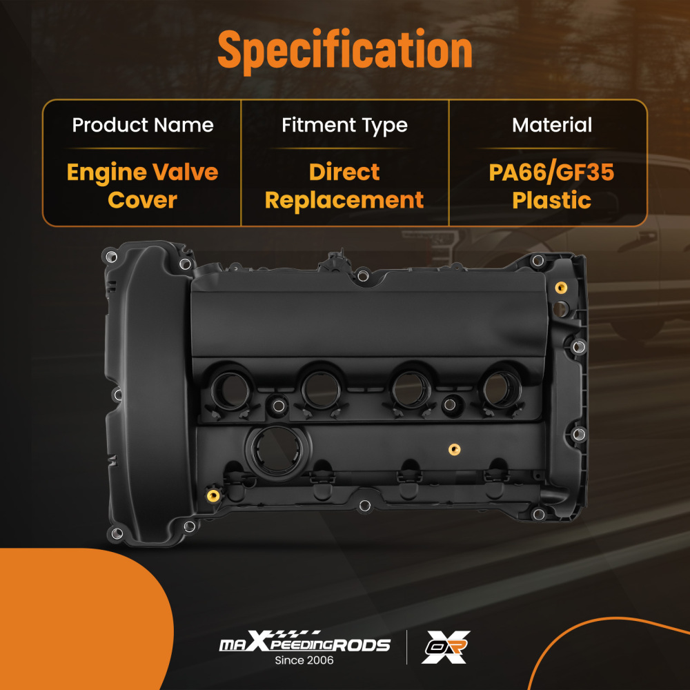 Engine Valve Rocker Cover compatible for Citroen C4 C5 DS3 DS4 DS5 compatible for Peugeot 207 208 308 1.6T