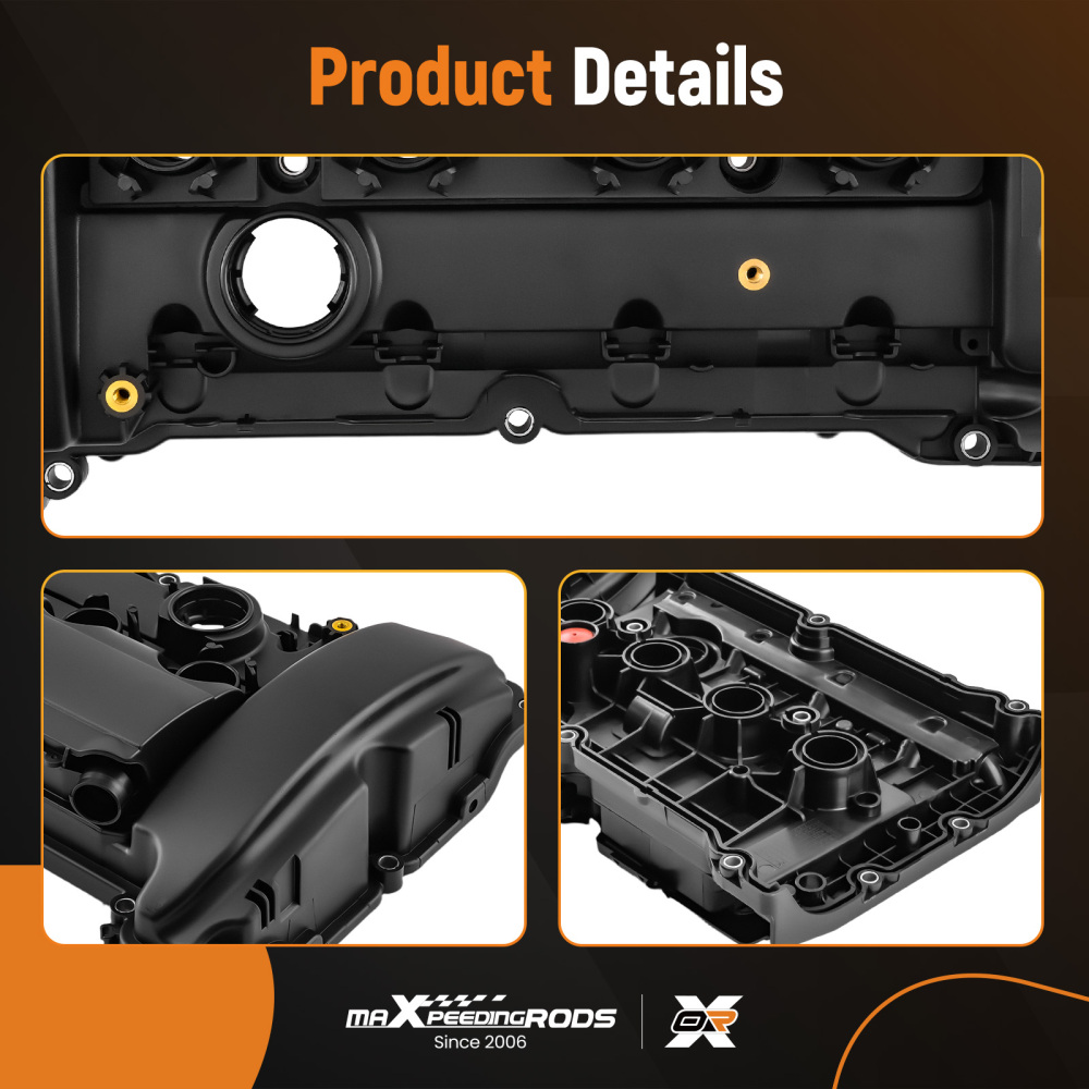 Engine Valve Rocker Cover compatible for Citroen C4 C5 DS3 DS4 DS5 compatible for Peugeot 207 208 308 1.6T