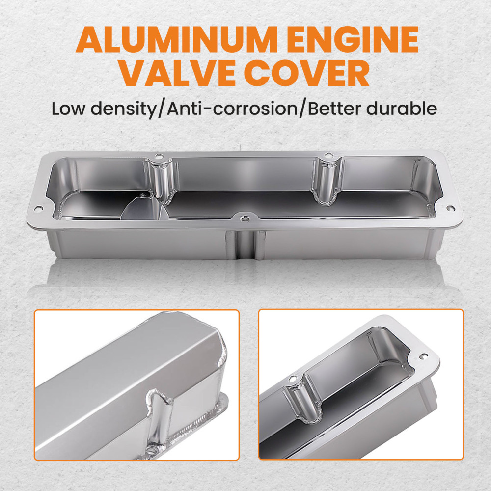 Compatible for Ford FE 1958- 1976, 332, 352, 428, Engines Tall Aluminum Valve Covers