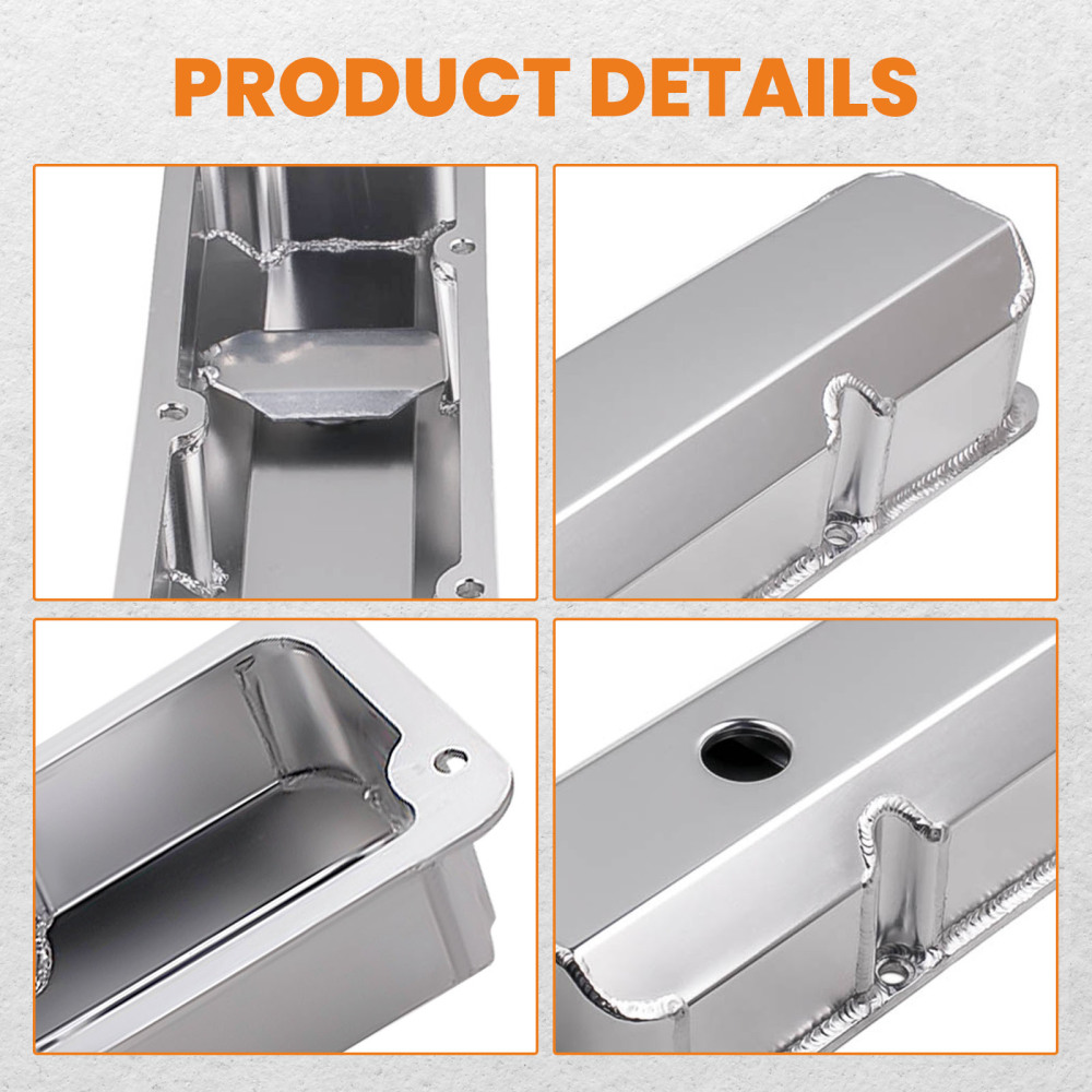 Compatible for Ford FE 1958- 1976, 332, 352, 428, Engines Tall Aluminum Valve Covers