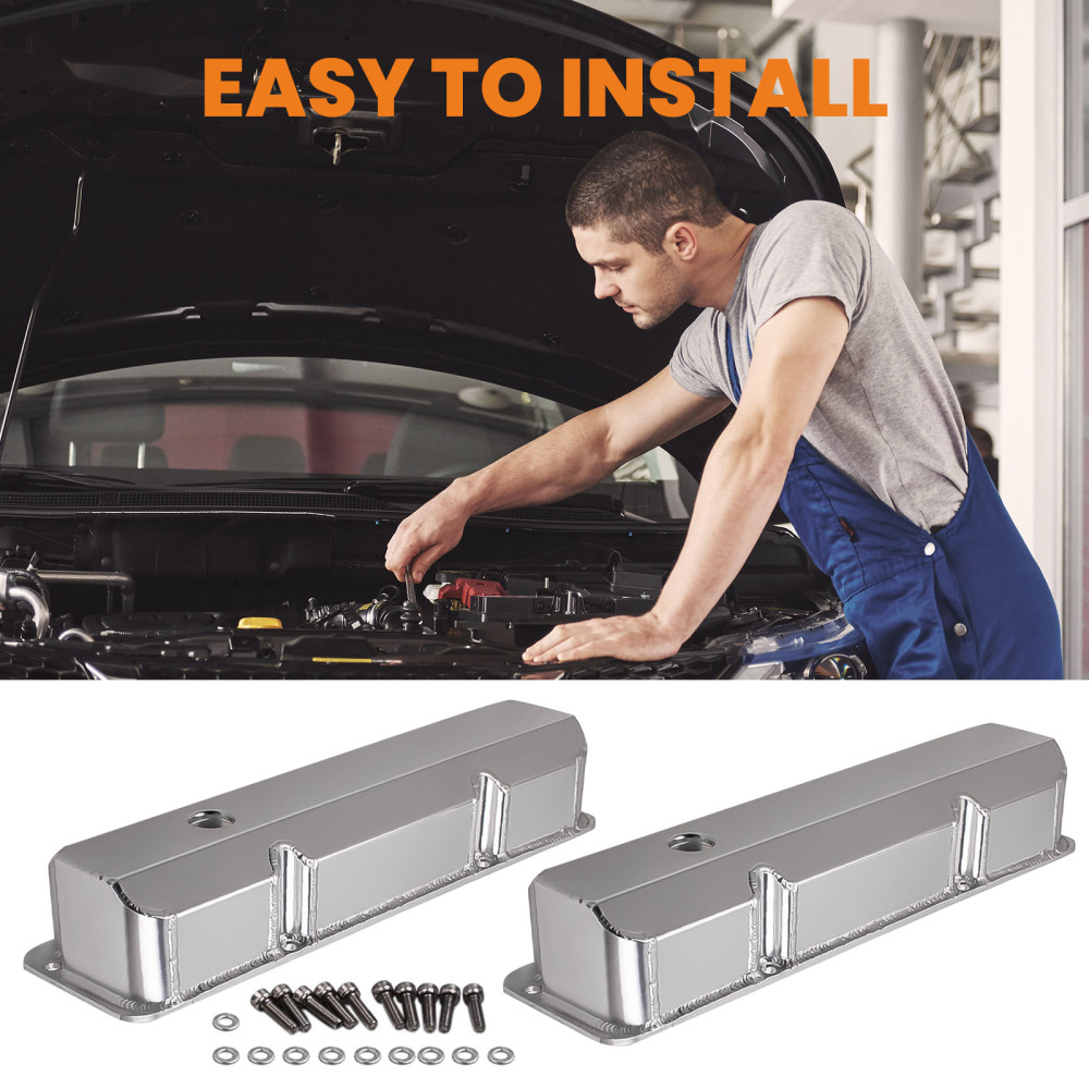 Compatible for Ford FE 1958- 1976, 332, 352, 428, Engines Tall Aluminum Valve Covers