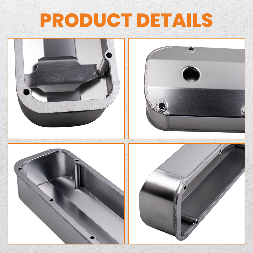Compatible for Ford BBF 429 460 1968-Up Big Block compatible for V8 Fabricated Aluminum Tall Valve Cover