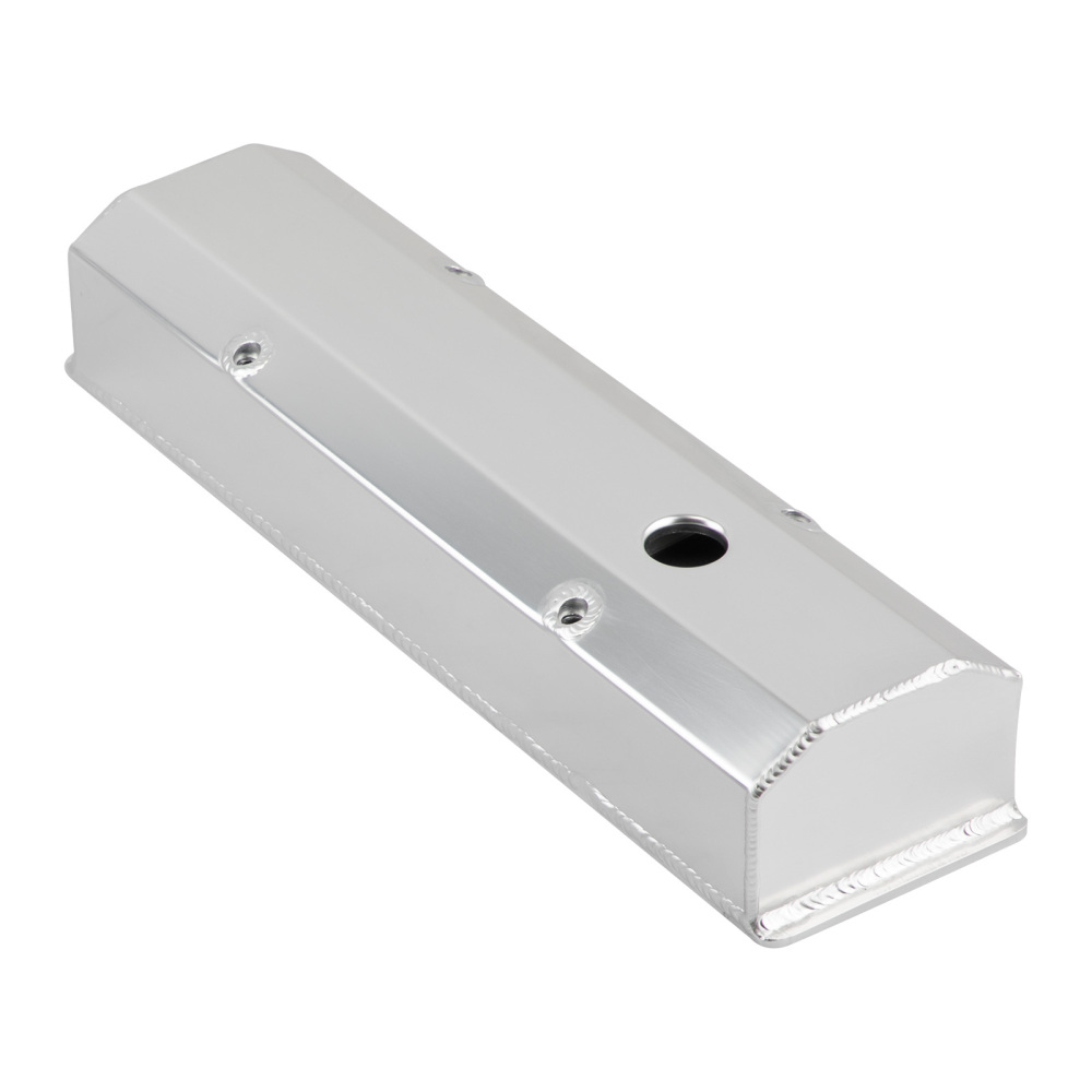 For Small Block compatible for Chevy-SATIN Fabricated Aluminum Valve Covers 58-86 SBC 283 302