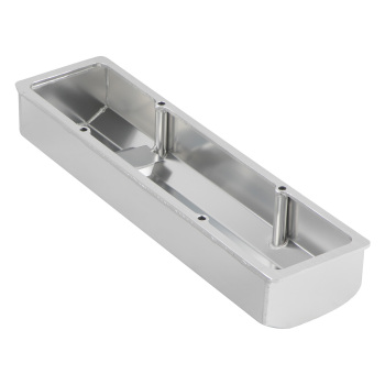 For Small Block compatible for Chevy-SATIN Fabricated Aluminum Valve Covers 58-86 SBC 283 302