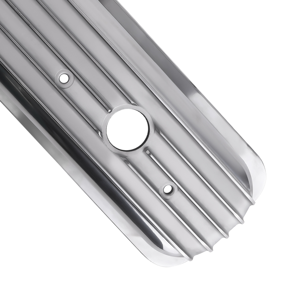 2xFabricated Aluminum Valve Covers Center Bolt For SBC Small Block compatible for Chevy engines