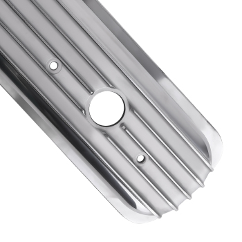 2xFabricated Aluminum Valve Covers Center Bolt For SBC Small Block compatible for Chevy engines