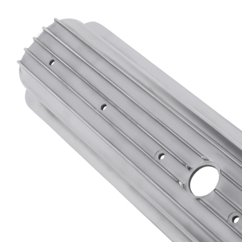 2xFabricated Aluminum Valve Covers Center Bolt For SBC Small Block compatible for Chevy engines