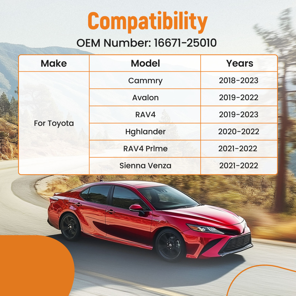 1x Cooling Water Control Valve compatible for Toyota Avalon compatible for Camry 2018-2023 16671-25010