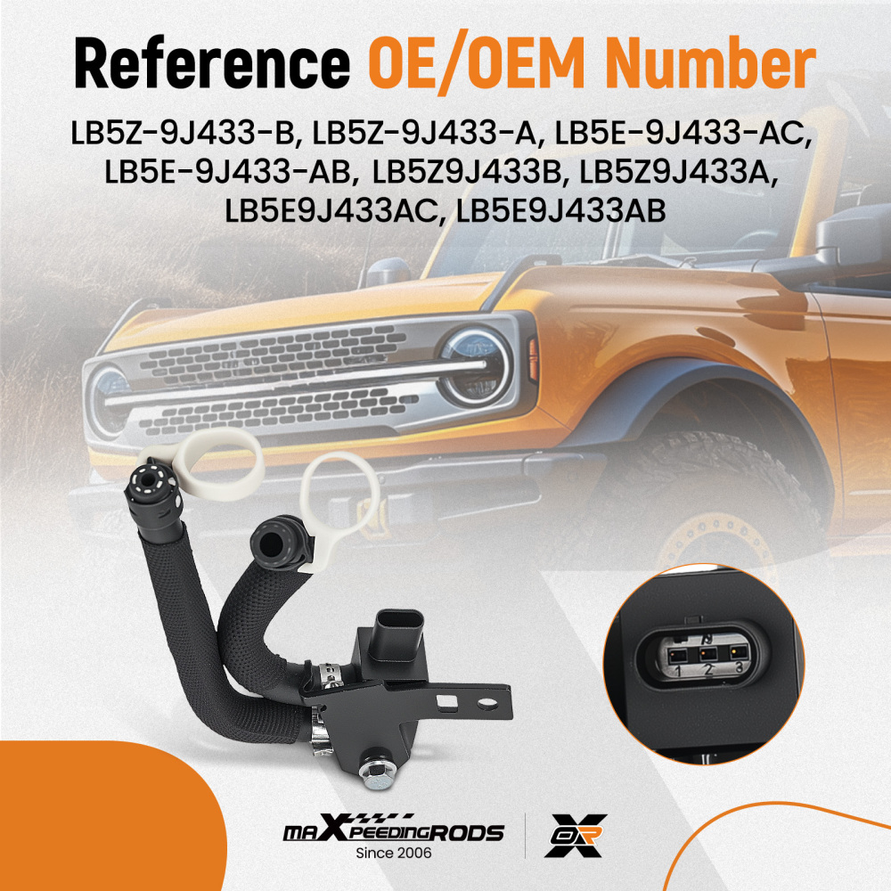Exhaust Gas Recirculation Valve compatible for Ford Bronco 2.3L l4 21-23 LB5E-9J433-Compatible for AC