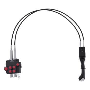 Cable Remote Control Valve Kit w/ 2 Spool Valve 80lpm 2 Cables Remote Joystick