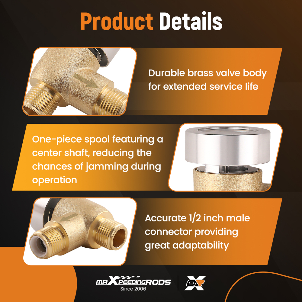 Brass RV Camper Black Tank Vacuum Breaker Check Valve Replacement 571-VAC-CHK-A