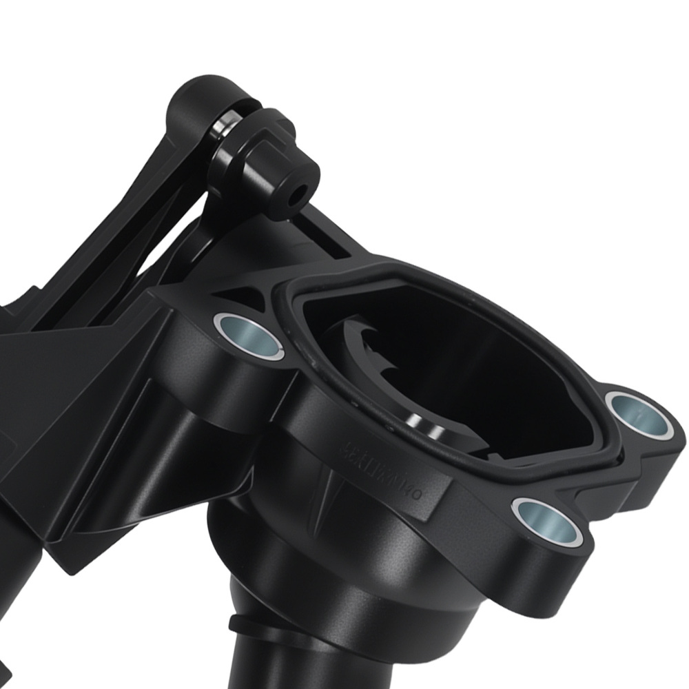 Advanced Thermostat Assembly compatible for Audi A6 A7 compatible for VW Touareg 12-16 059121737AM Black