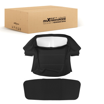 Black Convertible Roof compatible for Alfa Romeo Spider 1971-1994 AF3940-440 PVC Cover