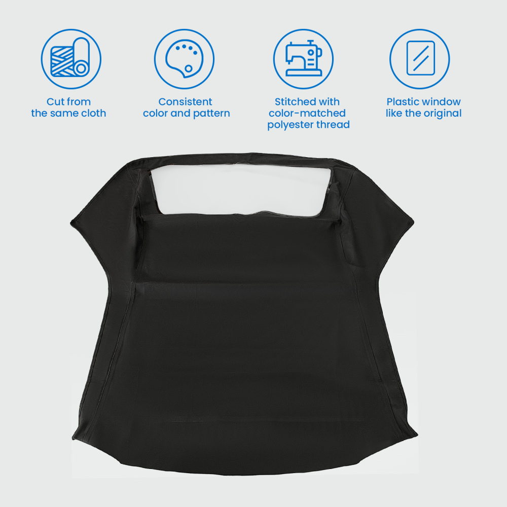Convertible Soft Top w/Plastic Window compatible for BMW 3-Series E36 318i 323i 325i 328i