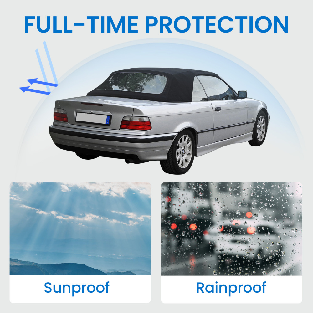 Convertible Soft Top w/Plastic Window compatible for BMW 3-Series E36 318i 323i 325i 328i