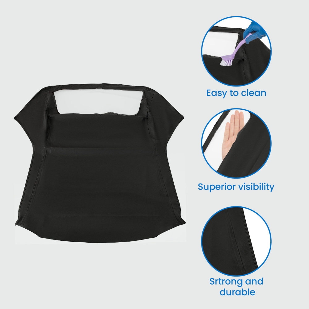 Convertible Soft Top w/Plastic Window compatible for BMW 3-Series E36 318i 323i 325i 328i
