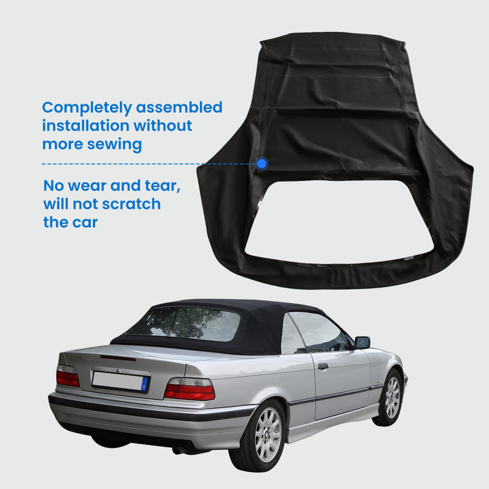 Convertible Soft Top w/Plastic Window compatible for BMW 3-Series E36 318i 323i 325i 328i