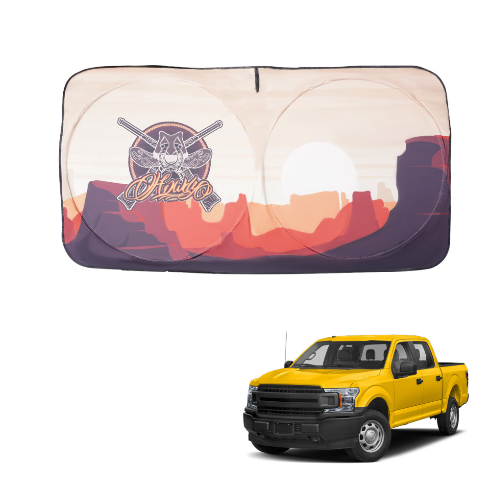 Foldable Car Sunshade compatible for Ford F150 2015 2016 2017-2020 Reflective UV Block