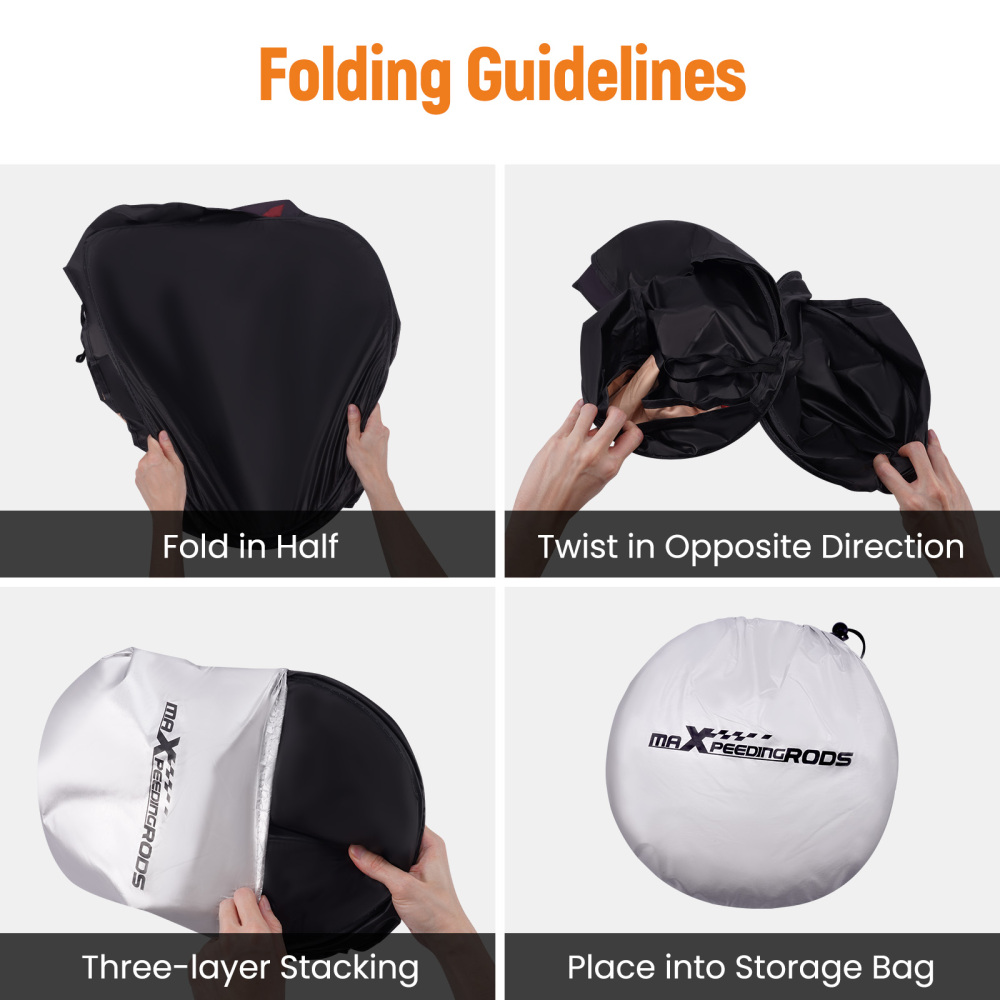 Foldable Car Sunshade compatible for Ford F150 2015 2016 2017-2020 Reflective UV Block