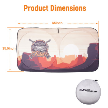 Foldable Car Sunshade compatible for Ford F150 2015 2016 2017-2020 Reflective UV Block