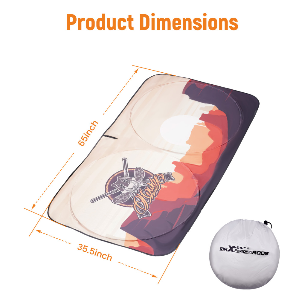 Foldable Car Sunshade compatible for Ford F150 2015 2016 2017-2020 Reflective UV Block