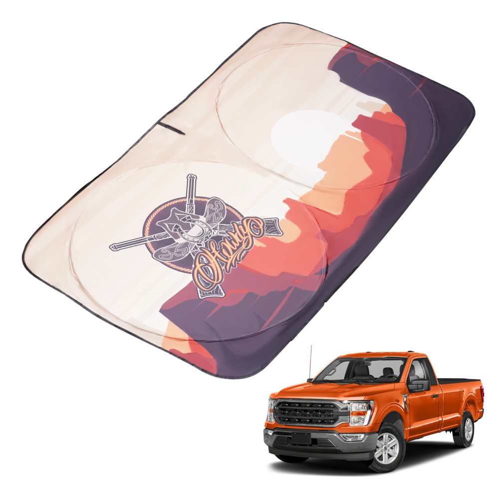 Foldable Car Sunshade compatible for Ford F150 2015 2016 2017-2020 Reflective UV Block