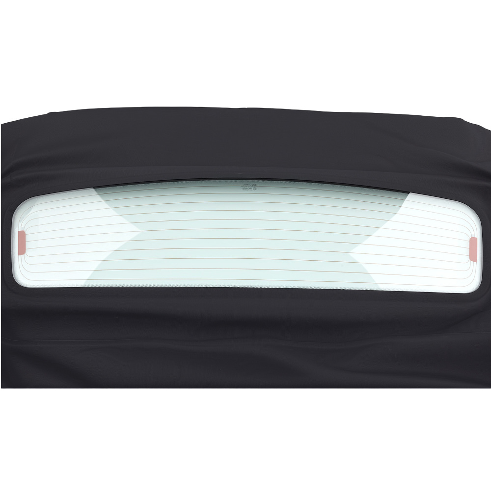 Black Convertible Cover compatible for Ford Mustang 2005-2014 PVC with Glass Window