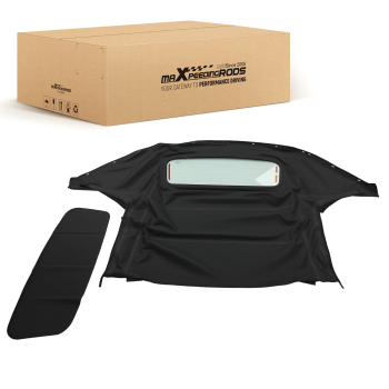 All Weather Convertible Soft Top compatible for Mazda Miata 1990-2005 Black Glass Window
