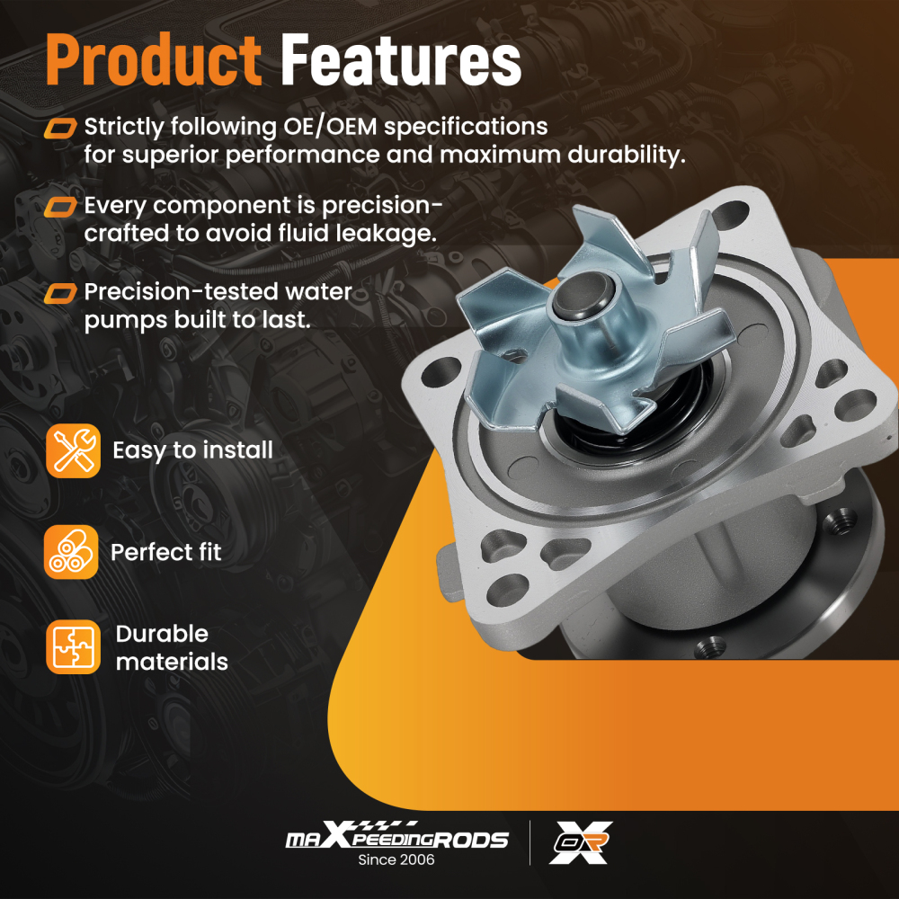 Coolant Pump compatible for Mitsubishi Eclipse Cross L4 1.5L Turbo 2018-2020 148-2540