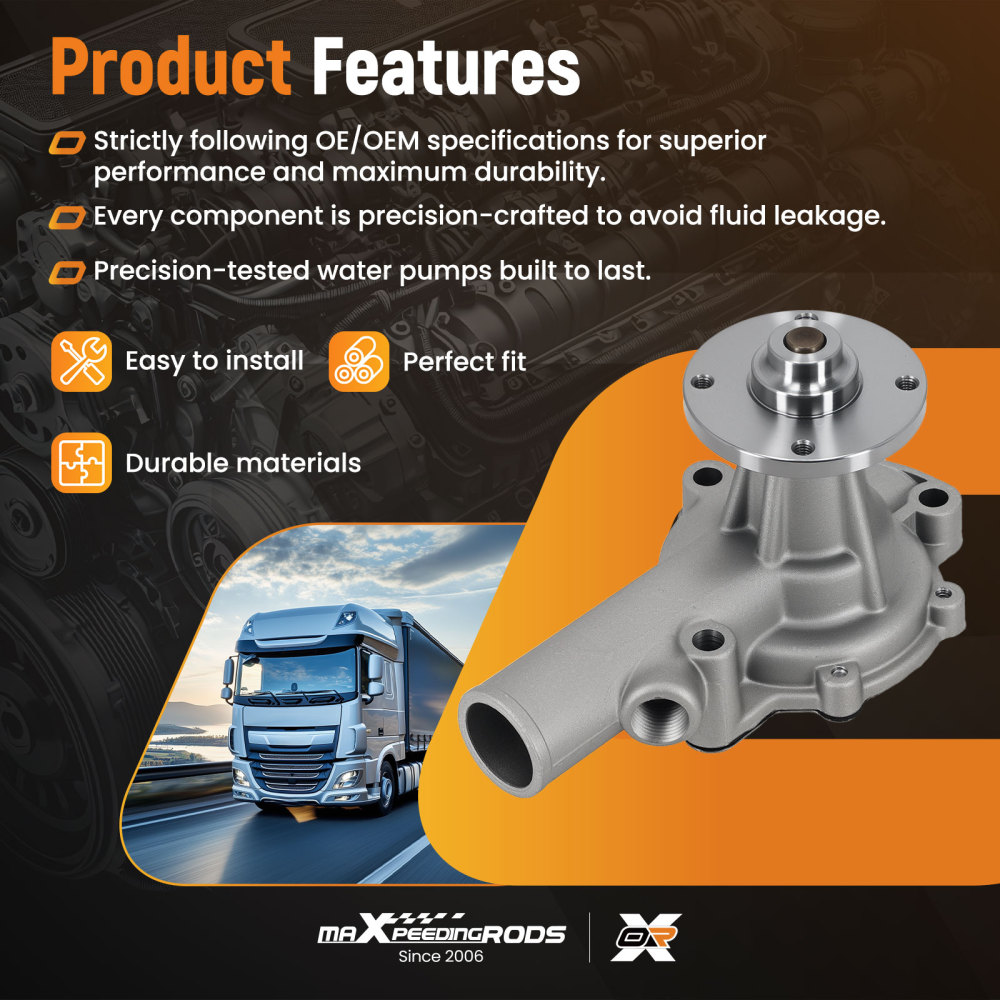 Pompa dellacqua for Komatsu FG20L8 Carrello Elevatore J15 MM4014002