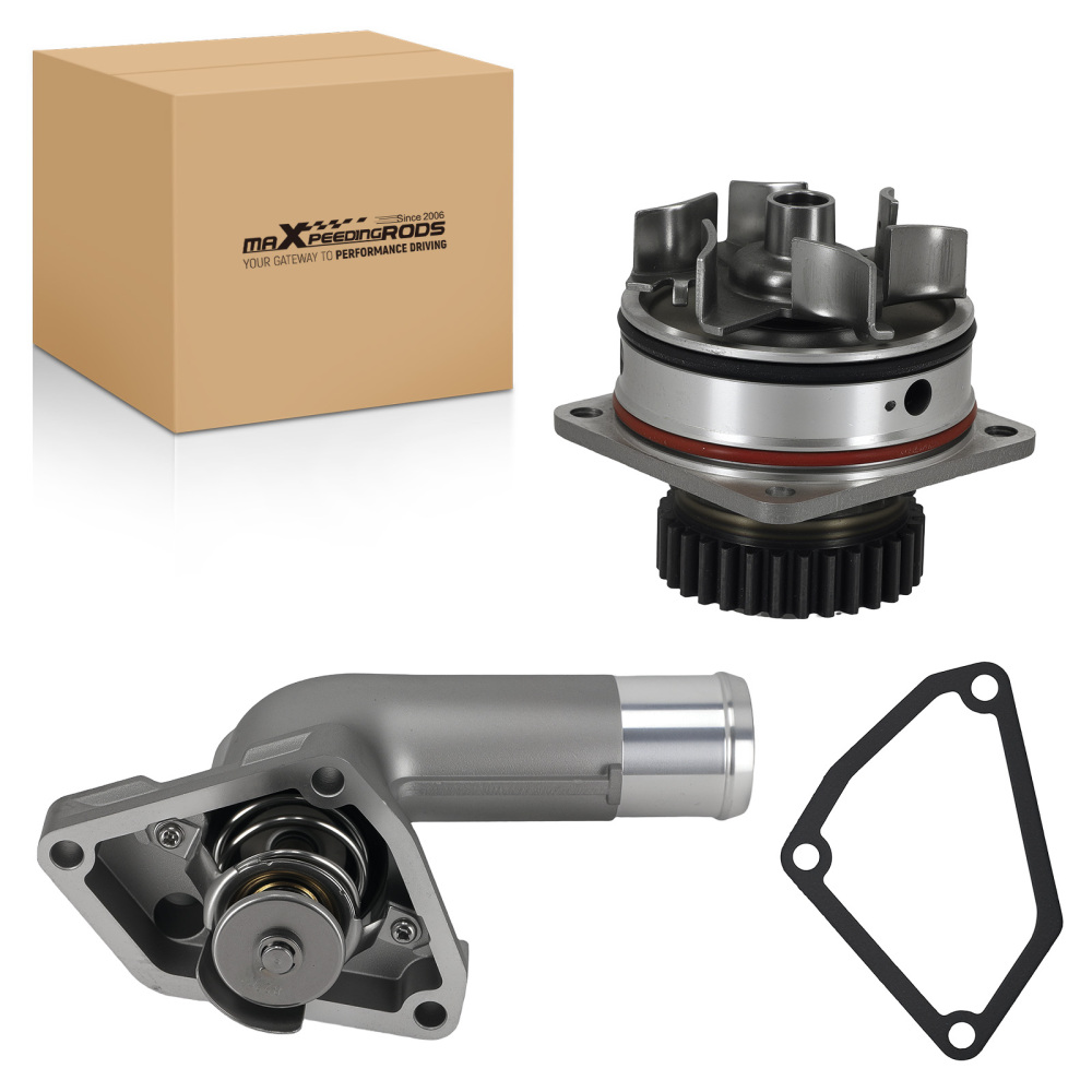 Coolant Pump Thermostat compatible for Infiniti I35 3.5L 2002-2004 Aluminum Housing 1502320