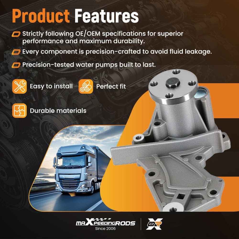 Coolant Pump Assembly compatible for Ford Escape Fusion 1.6L DOHC 2013-2016 1472867