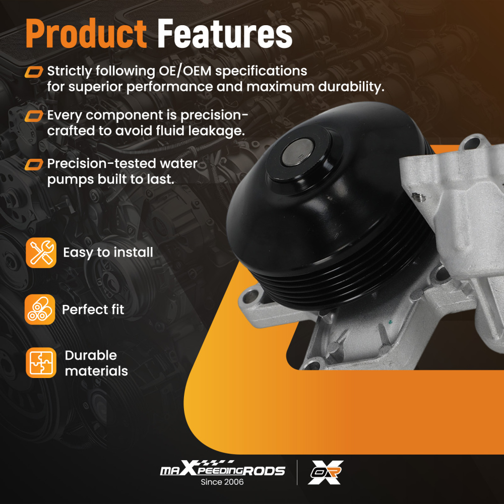 Coolant Water Pump compatible for BMW 1/3 Series X1 X3 2006-2015 11517807311