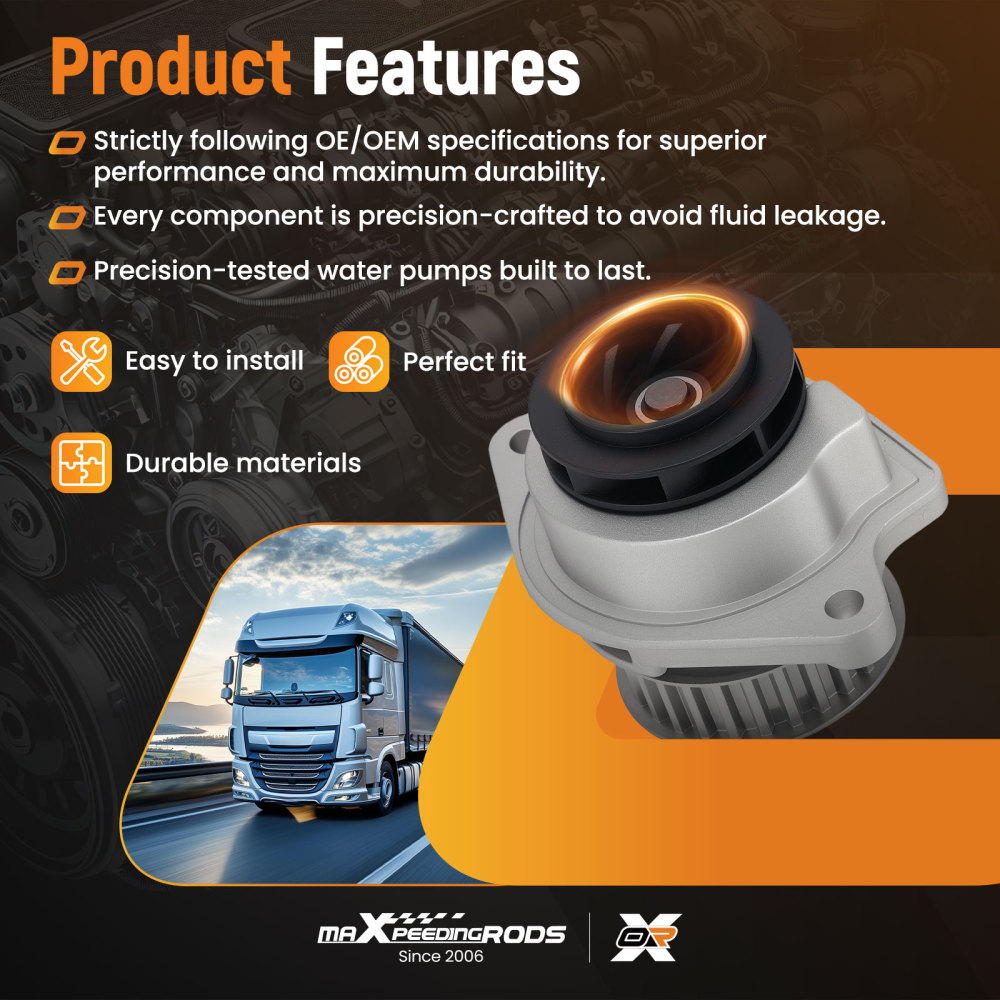 Coolant Pump Assembly compatible for Seat Ibiza compatible for VW 1.4L 036121005S 1997-2014 Petrol