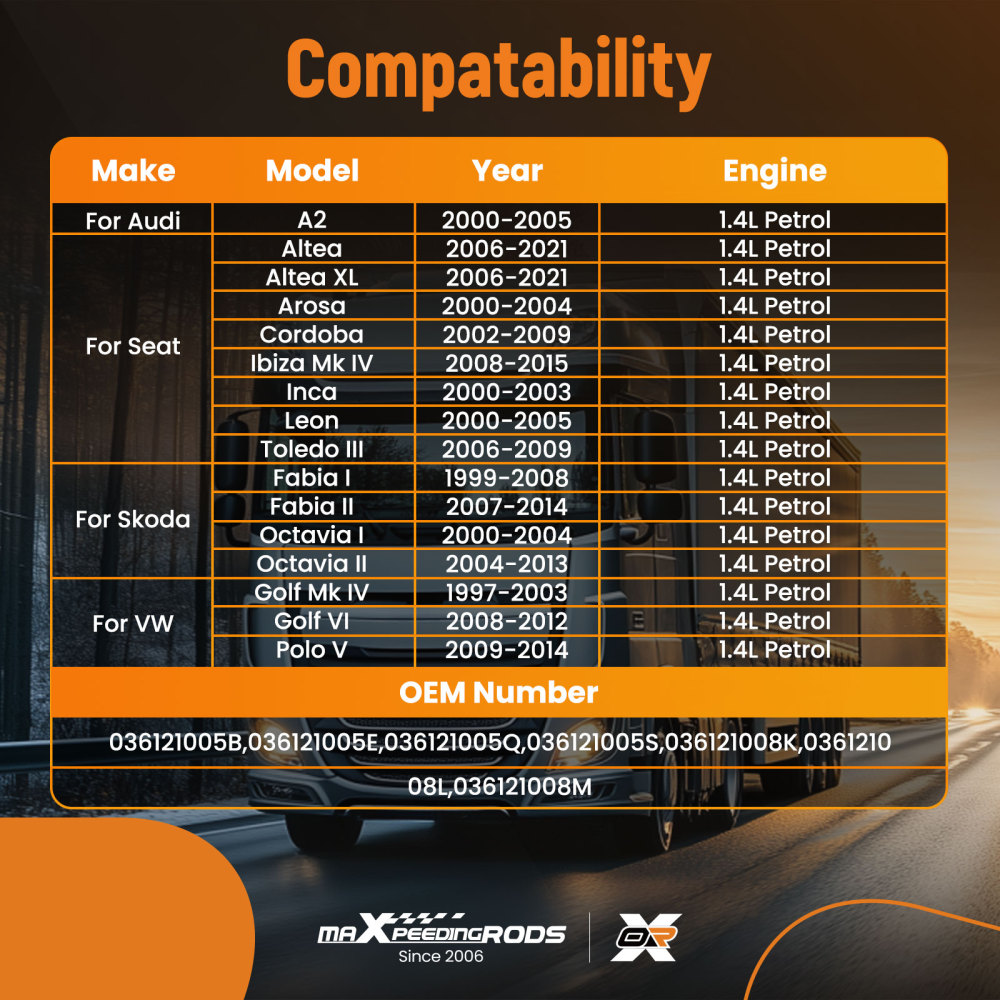 Pompa Acqua compatibile per Skoda Fabia Octavia compatibile per VW Golf 1.4L 036121005Q 1999-2013 Alluminio
