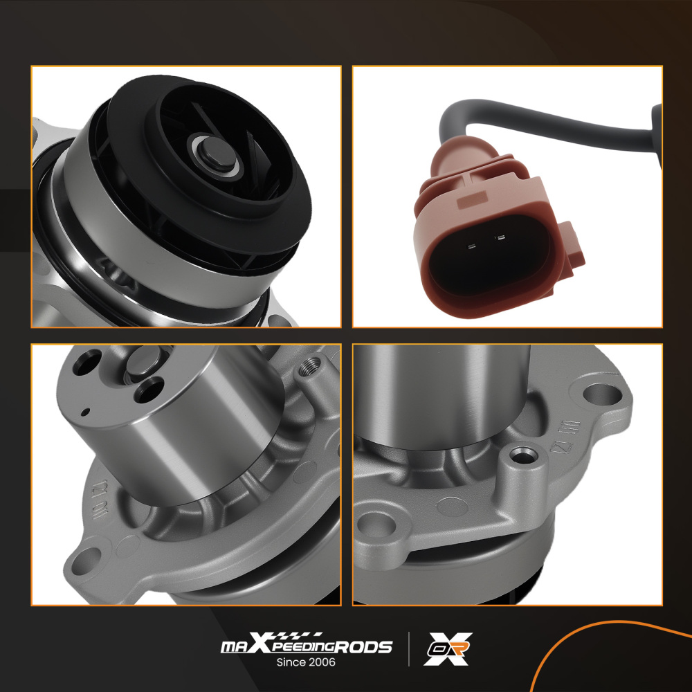 Coolant Pump compatible for Audi A3 Cab A5 2015-Present 04L121011LXKT Belt Driven
