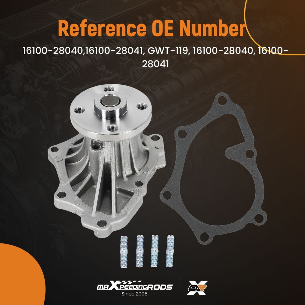 Belt Driven Water Pump compatible for Scion tC 2005-2010 16100-28040 Direct Replace