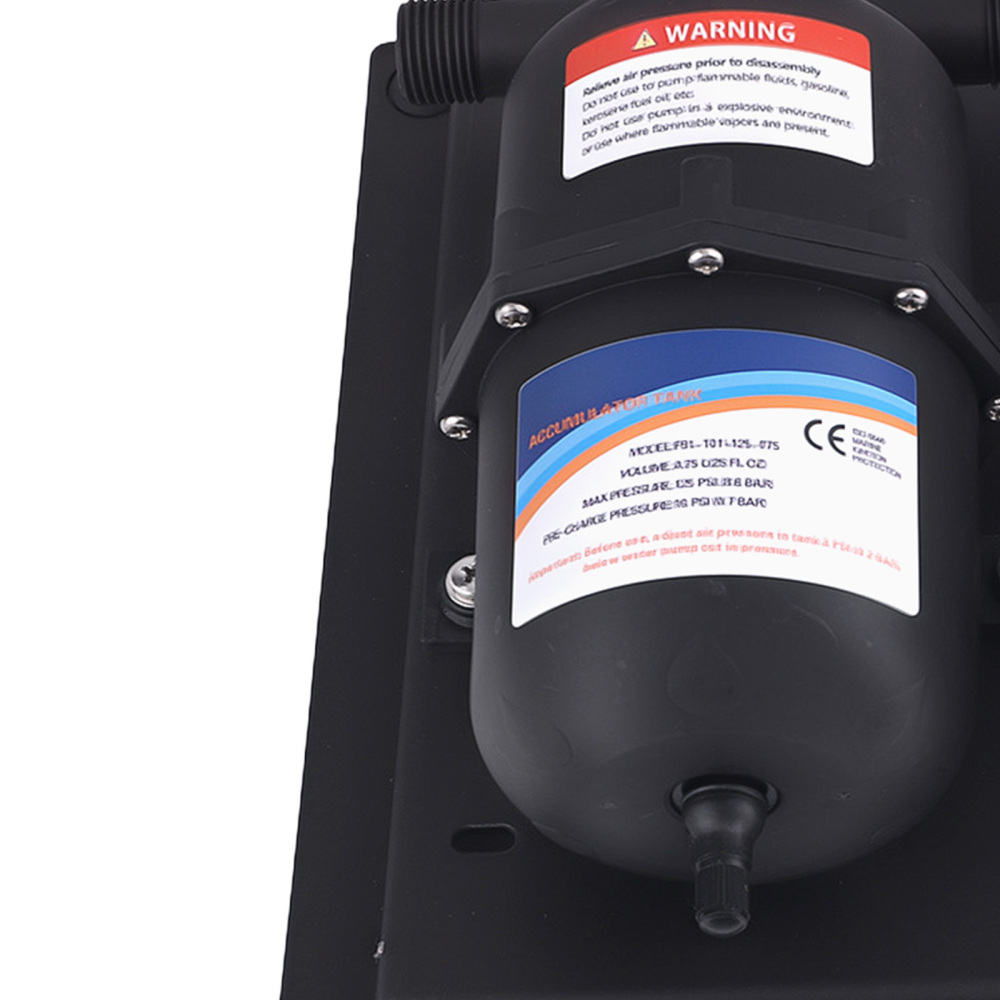 12V 3GPM Water Pump for Travel Trailer Camper Boat Kitchen 45PSI Low Noise