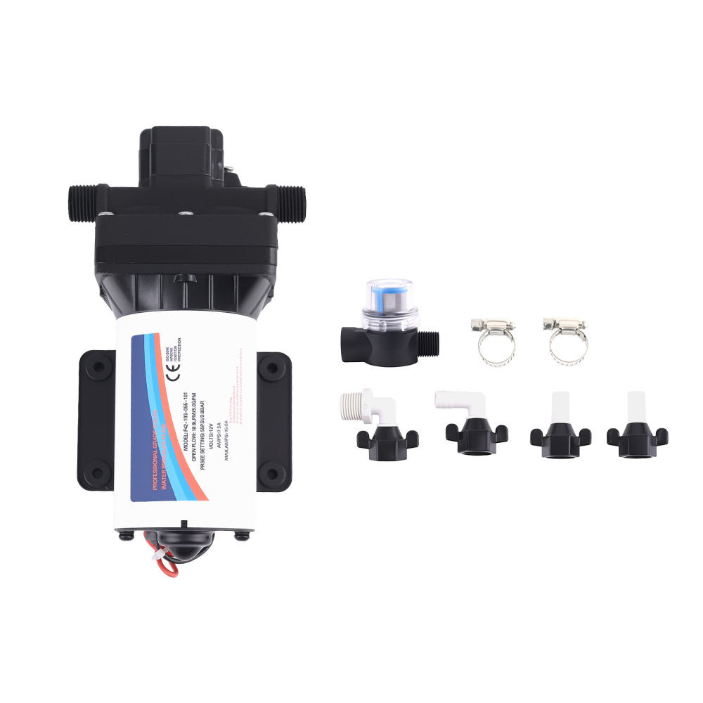 12V Automatic Water Pump for RV Marine 18.9L/Min Agricultural High Flow Rate