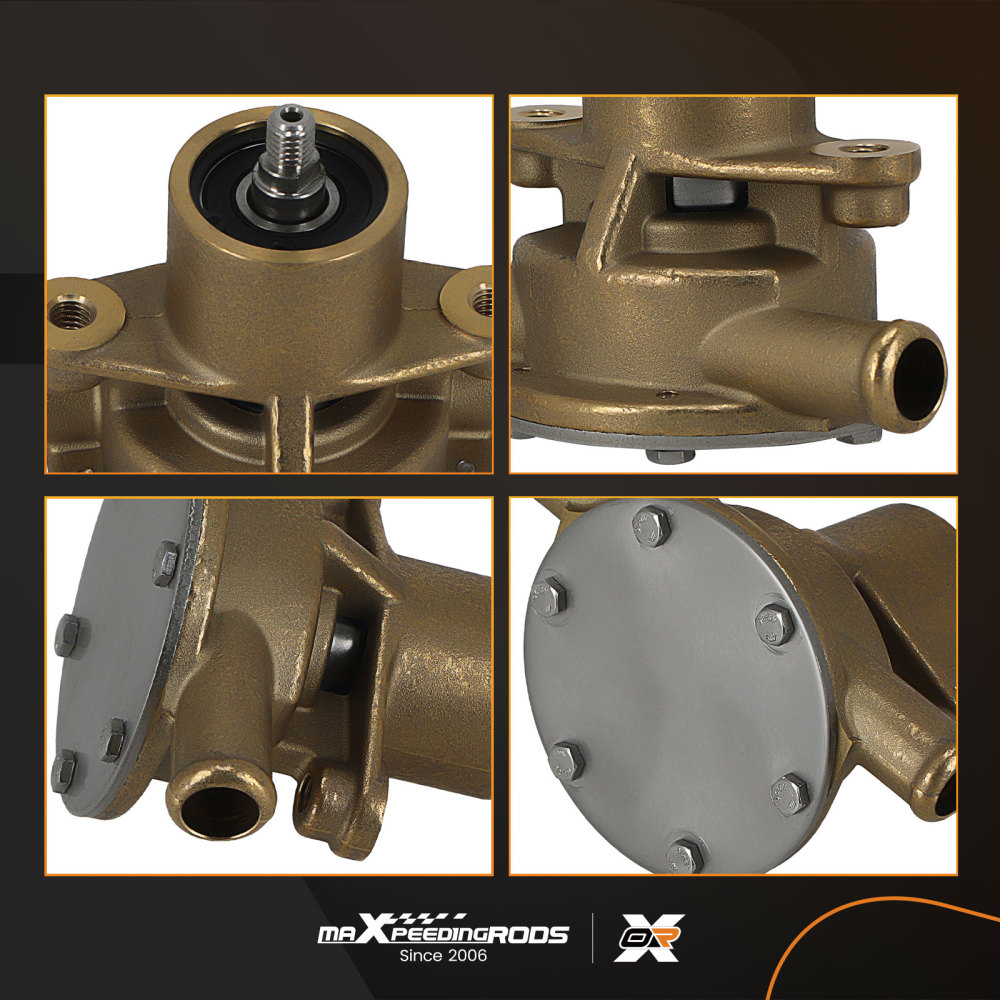 Sea Water Pump for Yanmar 2GM 3GM 128377-42500 10-24509-02, 17mm Brass Inlet