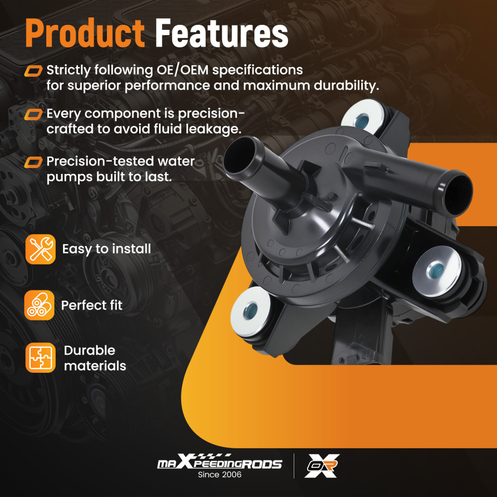 Coolant Water Pump compatible for Lexus RX450h compatible for Toyota 2010-15 1704150 Direct Replacement