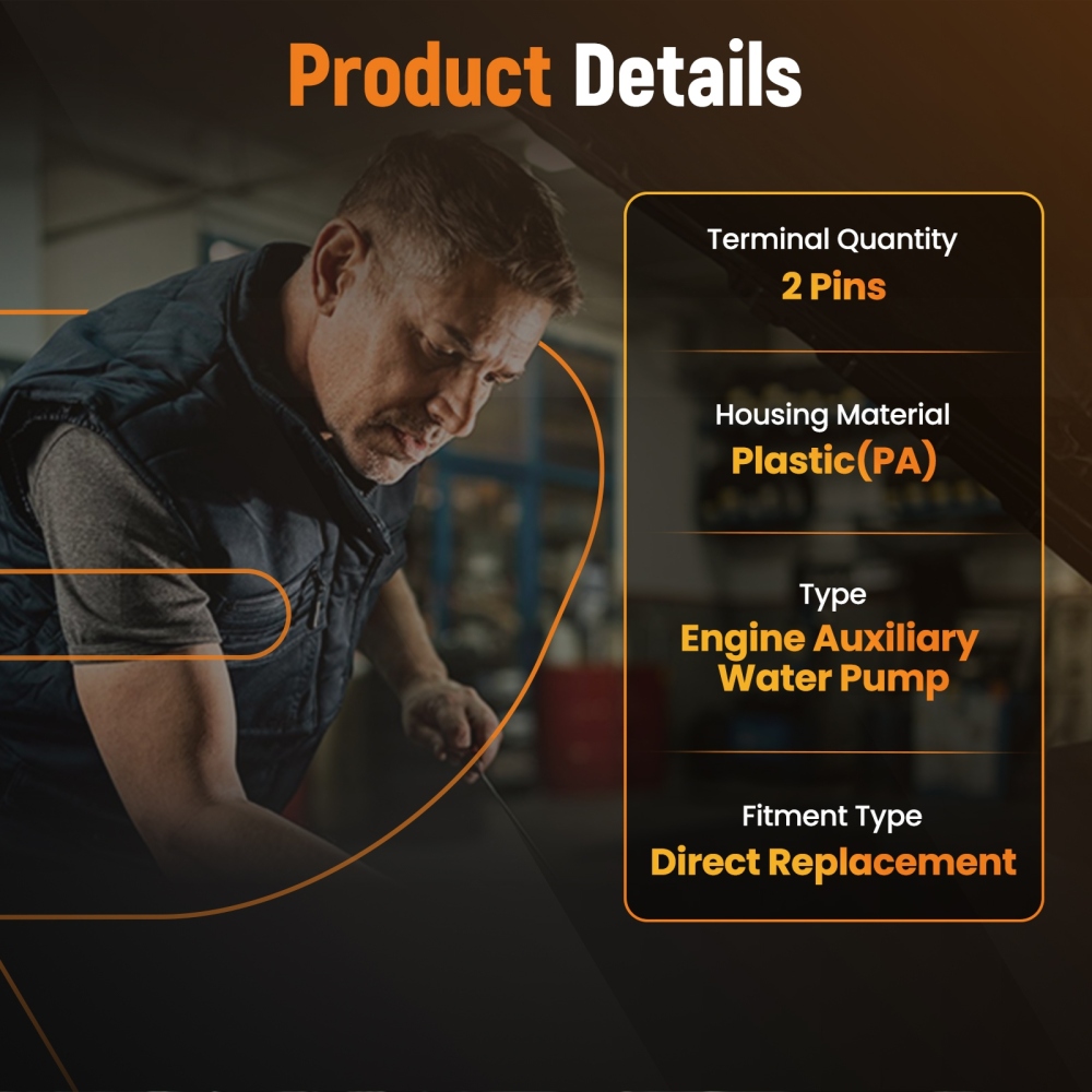 Engine Auxiliary Water Pump compatible for Mercedes-Benz AMG GT/GLE/GLS 2014-2018 902-065