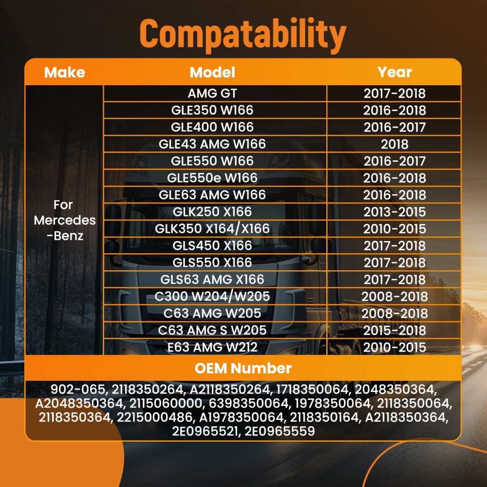 Engine Auxiliary Water Pump compatible for Mercedes-Benz AMG GT/GLE/GLS 2014-2018 902-065