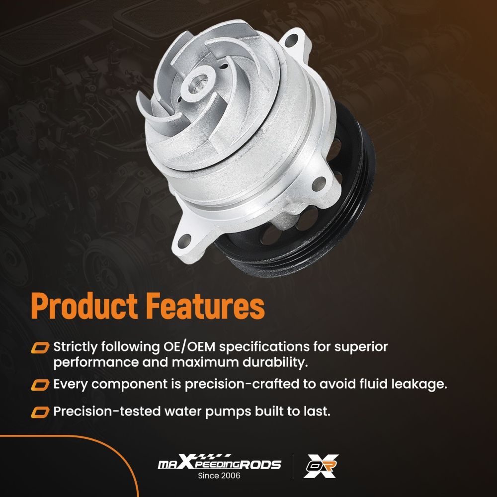 Engine Water Pump compatible for Ford Tourneo Custom V362 2.0 compatible for FWD 2015-2023 2254215